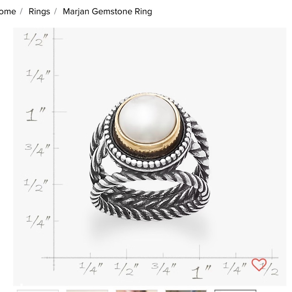 James Avery Marjan Gemstone Ring 6.5 - Picture 5 of 5
